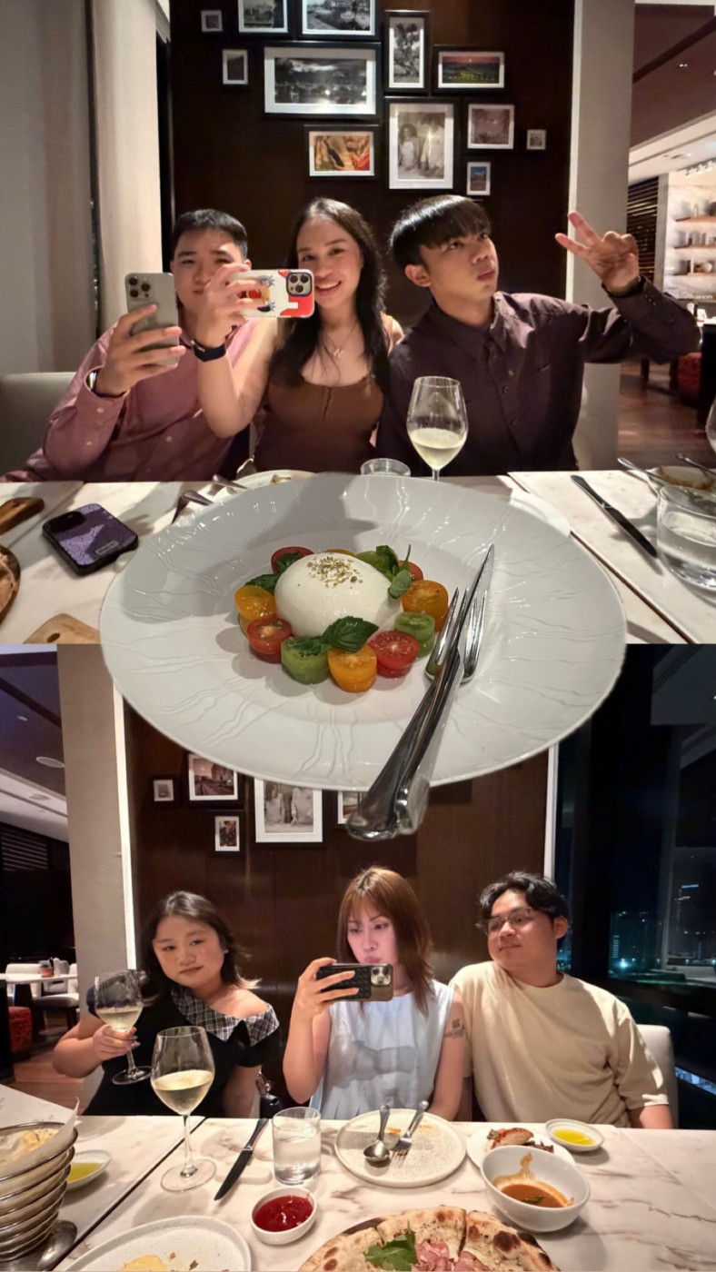 Fancy dinner with friends
