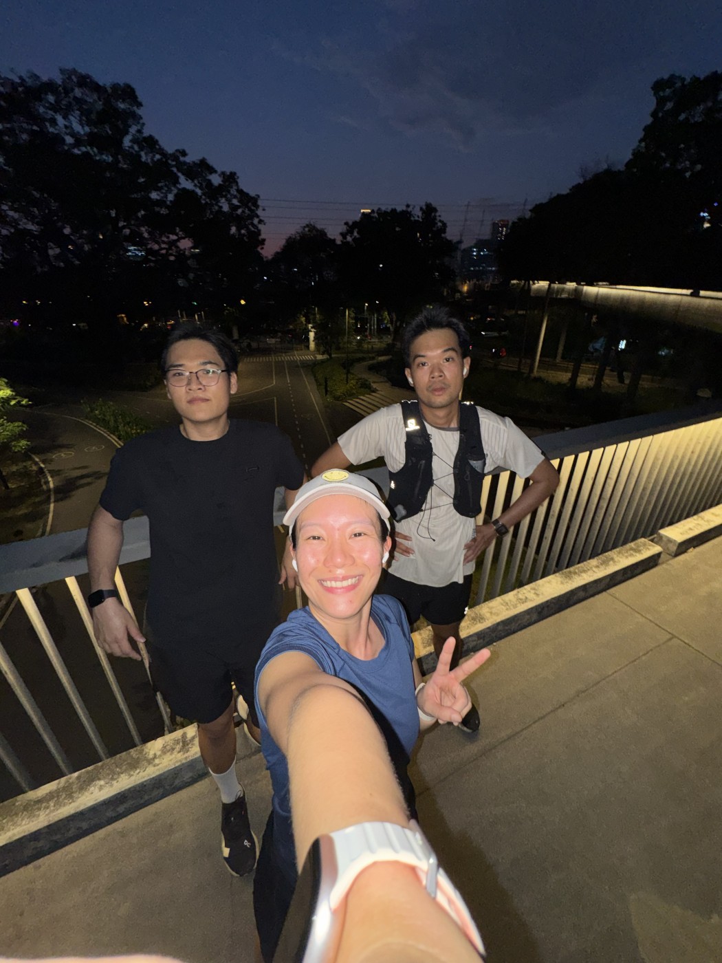 Night run with friends